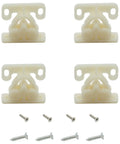 Four Pack Plastic Ball Catch Back Plates For Cabinet Doors And Drawers No Fuss Screw In Install Durable Kitchen And Furniture Hardware