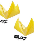 2 Pack 5 By 5 Vinyl Coated Roof Ceiling Leak Diverter Tarps With Heavy Duty Grommets Yellow Rain Diverter For Roof Drips