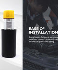 Heavy Duty Hand Primer Pump Kit For Diesel Engines With Universal Fit For International John Deere 4430 Isuzu Mercedes Benz Navistar Mack Toyota Volvo CAT Caterpillar Deutz Hino Replaces 480245, showing ease of installation.