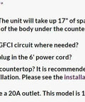 Checklist for Slick Motorized Pop Up Kitchen Countertop Outlet With Fast Usb Charging and Dual Wall Jacks installation requirements.