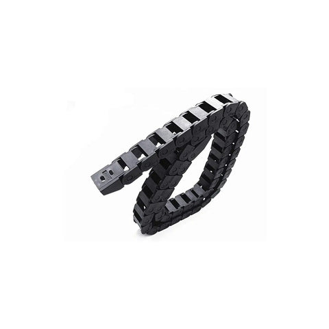 39.3 Inch Open Type Drag Chain Cable Carrier Black Plastic for CNC Router Mill and 3D Printer R18, 10x15mm