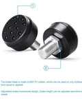 Two Pack 85A Toe Stops For Roller Skates With Nine Sixteenth Inch Bolt Adjustable Grippy Rubber Brake Block For Quad Skates