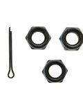 Beefed Up 12 Piece Steering And Suspension Rebuild Kit For 1989 To 1994 Toyota Pickup Rwd includes nuts and a pin for secure assembly.