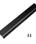Matte Black Edge Finger Pulls 10 Pack, Concealed Drawer Handles With 10 Inch Hole Centers, Aluminum Alloy Kitchen Cabinet Pulls