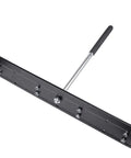 Heavy Duty 16 Inch Sheet Metal Folding Tool With Dual Depth Three Eighths And One Inch Bends, steel bender with PVC handle.