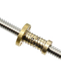T8 Anti Backlash Spring Loaded Nuts Set Of 2 with Four M3 Holes for Acme Tr8x2 Lead Screw in close-up view.