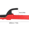 Rugged Insulated Copper Welding Electrode Holder with 360 Degree Heat Handle for One Eighth and Three Sixteenth Inch Rods