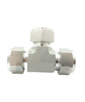 Heavy Duty Stainless Steel Pipe Fittings 5 Pack Union Tee Coupling Connector For 1 Inch Hard Tubing, silver metal connector.