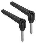 2 Pieces Clamping Lever Handles M5 By 30mm 304 Stainless Steel Threaded Male Stud Adjustable Locking Quick Release