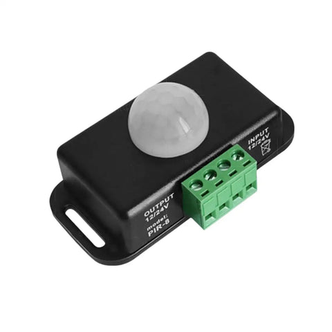 Auto Adjust PIR Motion Sensor Switch For LED Strip Lights 12V And 24V DC, 8A Infrared Detector Module, Easy Install Lighting Controller