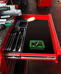 Magnetic Collapsible Parts Tray Organizer Set Of Three In Red Green And Orange For DIY Tool Parts With Low Profile Storage