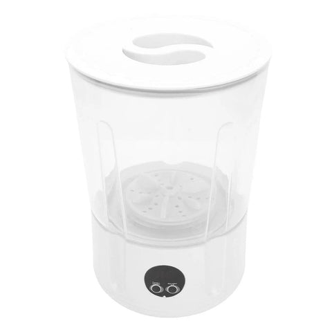 Slick Cordless Mini Washing Machine A Perfect Campus Essential For Dorm Life And Travel Compact Abs Plastic Rechargeable Clothes Washer top view.