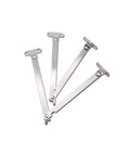 9 Inch Rotatable Locking Folding Lid Support Hinges 1 Pair for Cabinets and Wooden Toy Boxes Durable Steel Silver Hinge