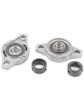 12mm Inner Diameter Pillow Block Bearing with Self Aligning Cast Housing 2 Bolt Flange Mount UFL001 Two Pack High Load Bearing
