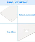 Heavy Duty Two Pack Aluminum Door Kick Plate Scuff Guard For Exterior Front Door Protection Six By Thirty Four Inches with holes for mounting.