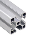 Sturdy 4040 T-Slot Anodized Aluminum Extrusion Profile Rail For 3D Printer CNC Build Custom Machine Frame With Linear Guide System And Quick Install Design, showing cross-section detail.
