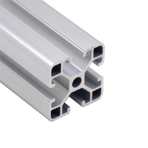 Sturdy 4040 T-Slot Anodized Aluminum Extrusion Profile Rail For 3D Printer CNC Build Custom Machine Frame With Linear Guide System And Quick Install Design, showing cross-section detail.