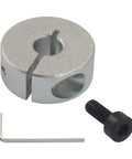 Cool 6MM Split Shaft Collar 4 Pack Aluminum Precision For 6Mm Rods Prevents Wobble On Machines And Robotics Solid Keeps Things Tight During Heavy Runs For Workshops And Diy Builders Seeking Metal Parts With Shine And Durability For Any Job. 6mm aluminum split collar with M4 screw and hex key