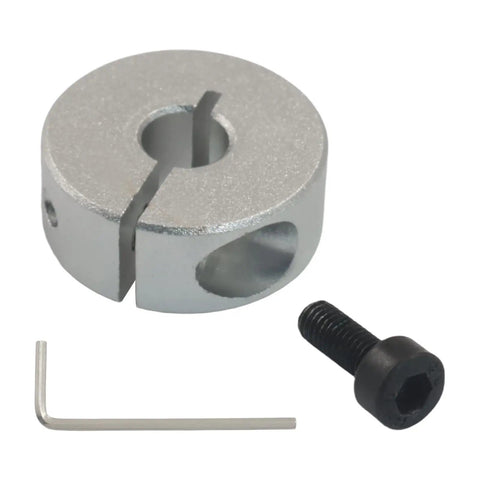 Cool 6MM Split Shaft Collar 4 Pack Aluminum Precision For 6Mm Rods Prevents Wobble On Machines And Robotics Solid Keeps Things Tight During Heavy Runs For Workshops And Diy Builders Seeking Metal Parts With Shine And Durability For Any Job. 6mm aluminum split collar with M4 screw and hex key