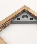 Two Pack 45 Degree Aluminum Angle Ruler With Dual Inch And Metric Scales Triangle Carpenter Tool for woodworking, black finish