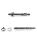 20 Pack Five Sixteenth Inch By Two And Three Quarter Inch 316 Stainless Steel Wedge Anchors For Office Garage Marine Use