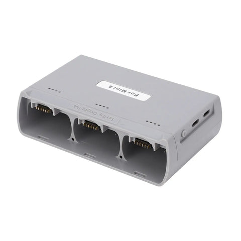 Two Way Battery Charger Hub For Mini4K 2 SE And Mini Series Drones Dual Battery Fast Charger USB Power Adapter With Digital Display Compact Drone Battery Charging Station For Simultaneous Multiple Battery Charging