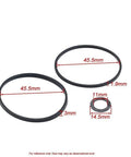 Float Bowl Gasket Seal Ring For Briggs And Stratton Carburetors, Compatible With 796611 493640 398191 20-141-1 20-141 Lawn Mower Parts, O Ring And Seal Set, Durable Replacement, 45.5mm