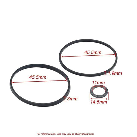 Float Bowl Gasket Seal Ring For Briggs And Stratton Carburetors, Compatible With 796611 493640 398191 20-141-1 20-141 Lawn Mower Parts, O Ring And Seal Set, Durable Replacement, 45.5mm