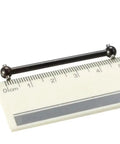 Heavy Duty Metal Rear Drive Shaft Kit For RC Cars A959 A949 A969 A979 K929 T shown next to a ruler for scale, black finish