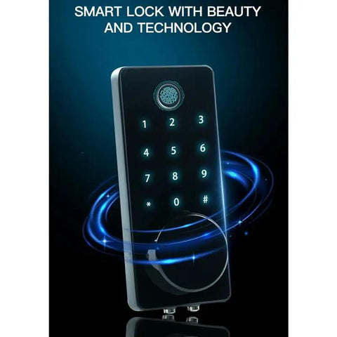 Hassle Free Biometric Smart Deadbolt Lock Delivers Snappy Fingerprint Scanning And Slick Keypad Access for quick keyless entry