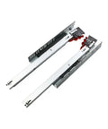 Built Tough Three Section Undermount Drawer Slides, metal, designed for silent close, ideal for seamless furniture setup.
