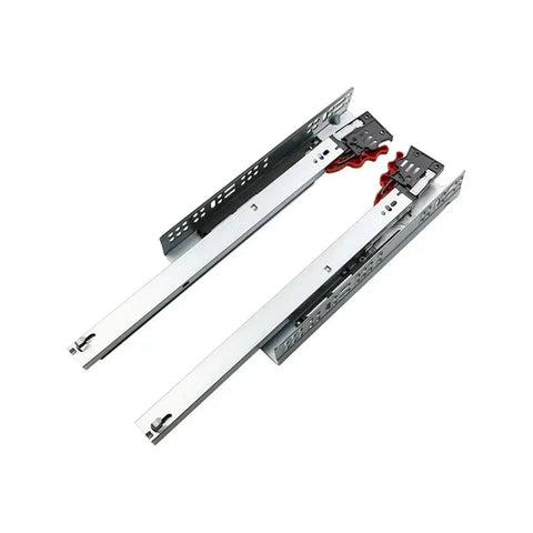 Built Tough Three Section Undermount Drawer Slides, metal, designed for silent close, ideal for seamless furniture setup.