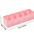 Stackable Plastic Drawer Organizers In Snazzy Pink For Crushing Closet Clutter And Laid Back Home Storage Setup, 27cm x 8cm