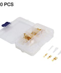 Massive 120 Piece Wire Terminal Crimp Connector Kit With Insulated Sleeves, Male Female Spade Lug Assortment For 2.8mm 4.8mm 6.3mm Copper Electrical Connectors Perfect For Auto Home Audio Repair Projects, 120 pcs in case