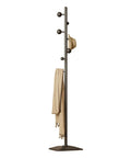 Freestanding Coat Rack With Seven Hooks And Sturdy Metal Base For Bags Hats And Coats Built To Last With High Temperature Paint And All Metal Construction No Wobble For Home Hallway Or Office