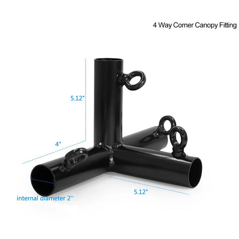 2 Inch Baseball Batting Cage Frame Corner Kit For 55 Foot Cage Connectors Set Breezy Install Fits 2 Inch Galvanized Pipe