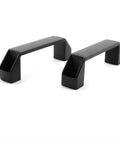 Two Pack Black Aluminum Alloy Rectangular Industrial Pull Handles For 30 Series Aluminum Extrusion Profiles 140mm Long 24mm Wide 40.7mm High