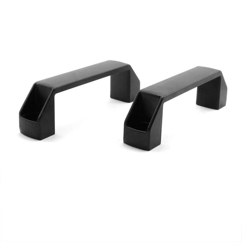 Two Pack Black Aluminum Alloy Rectangular Industrial Pull Handles For 30 Series Aluminum Extrusion Profiles 140mm Long 24mm Wide 40.7mm High