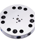Zero Point Plate Quick Clamp System 180mm Diameter For Heavy Duty CNC And Mold Making, 96x96 Hole Grid D96-C, Accurate Repeatability 0.005mm And 0.01mm At 45 And 90 Degree Rotations, Perfect For Big Machining Jobs.