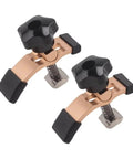 Two Pack Quick Release T Slot Hold Down Clamps For CNC Routers No Hassle Adjustable Height And Multi Angle Pivot Fits Standard T Slots Easy Setup For Carving Engraving And DIY Projects