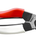 Bypass Pruners 103 General Purpose Medium With Non Slip Vinyl Handle, Japanese Made Steel Blades, Silver Red Finish