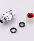 Shower Head Swivel Ball Adapter Adjustable Angle Connector Brass Chrome Universal Arm Extension with washers and tape kit