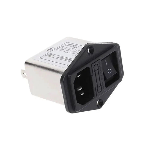 Cw2b-10A-T Single Phase EMI Power Filter And Line Conditioner AC Socket Protector with power switch and inlet for clean electricity.