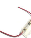 Heavy Duty Inline Fuse Box Holder With No Nonsense Plug And Play Wiring Harness And Street Ready 10 Amp Blade Fuse close-up view