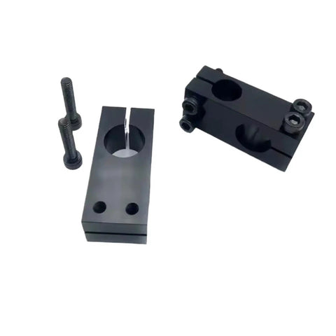 Optical Axis Cross Clamp Fixed Support with bolts, 12mm aperture, steel, for parallel vertical connection locking in optical systems