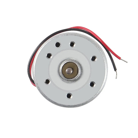 4 Pack DC Motors 3V 1730 RPM mini electric motor front view with 9.5 x 2 mm shaft, silver body, low noise, stable power for DIY projects.