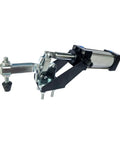 Heavy Duty Pneumatic Hold Down Fixture Built Like A Brick House For Reliable CNC Workholding That Delivers A Rock Solid 750 Pound Grip Each Machine Shift, showcasing metal construction and pneumatic cylinder.