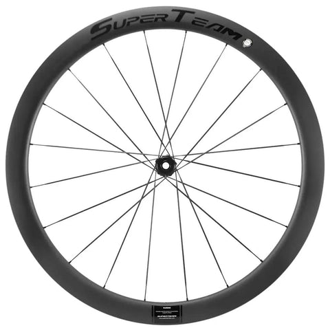 Tubeless 45mm Carbon Road Wheelset With 700c Rims And 25mm Tires Disc Brake Compatible Carbon Fiber Toray T700 Spokes UD Matte Finish