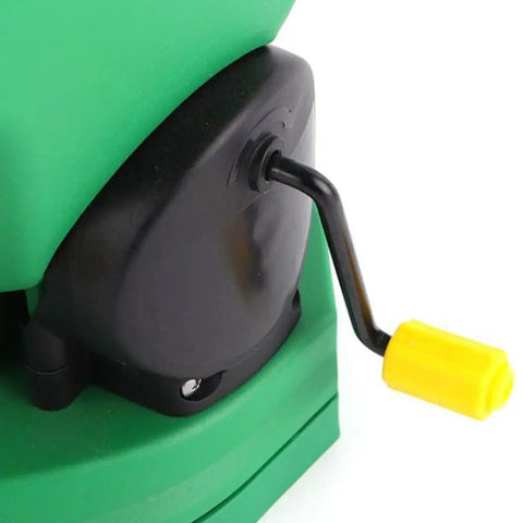 All Purpose Handheld Grass Seed Spreader For Lawn Care That Spreads Grass Seed Salt And Ice Melt Year Round with crank handle