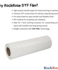 DTF Transfer Film Roll 13 Inch By 328 Foot Pro Grade Double Sided Matte For Inkjet Printers With Cold Peel Or Hot Peel